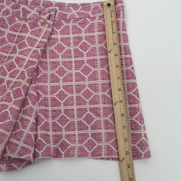 Alexie Shorts Womens Small High Rise Pink Print Coastal Designer 26" Waist - Picture 7 of 10